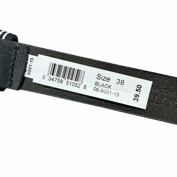 Nautica Mens Dress Belt Black Coated Leather Belt Sz 38 / 95 - Picture 2 of 6